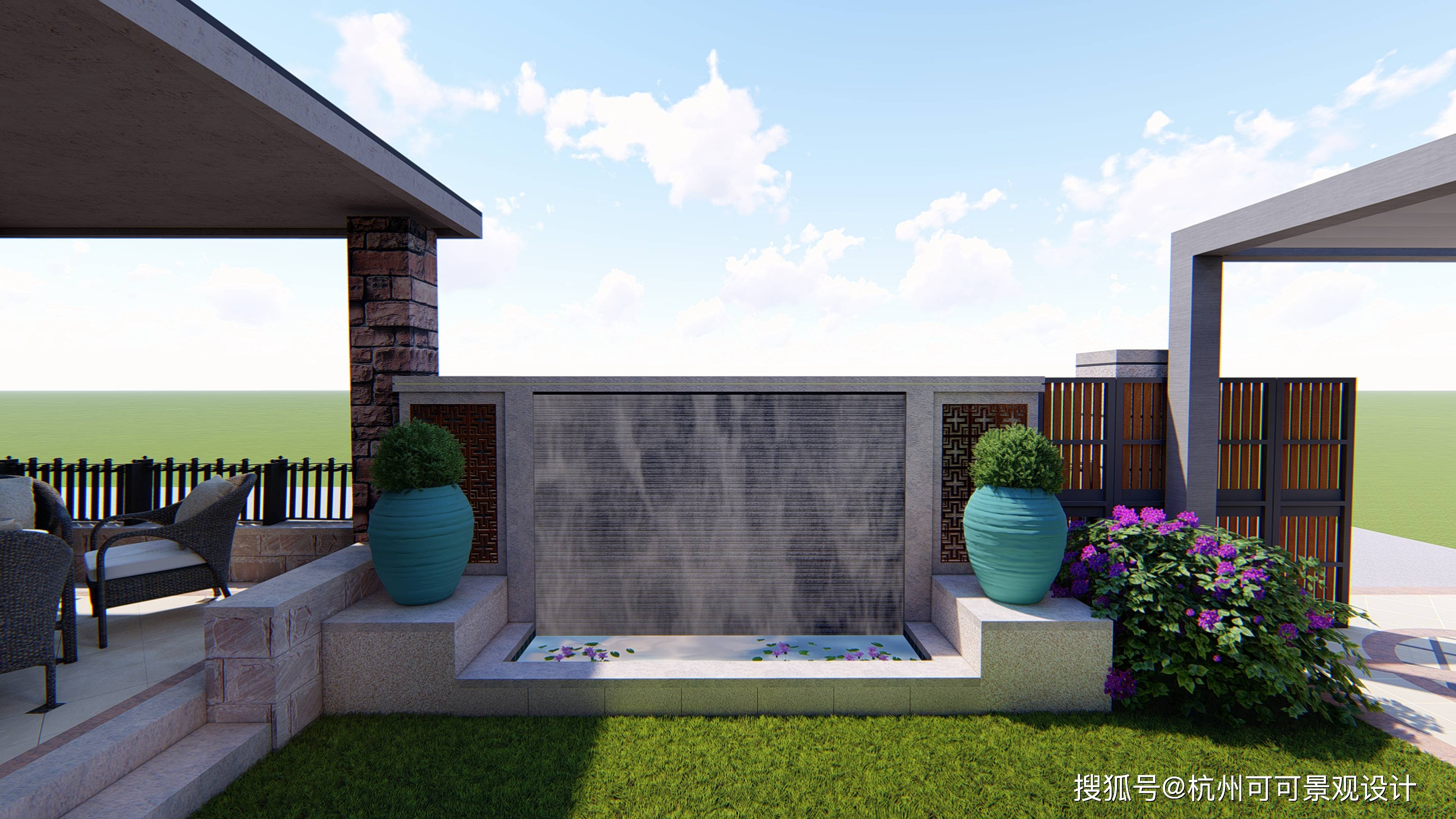 别墅花园设计现代简约花园设计4大要点简单实用又美好