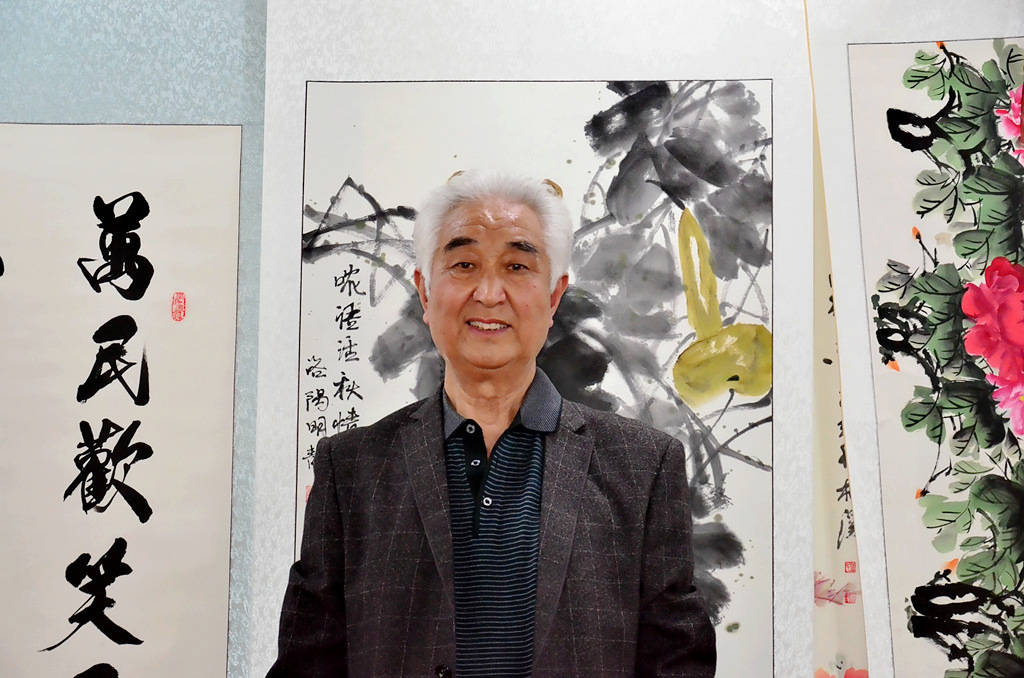 实力派书法家郭志强现场挥毫泼墨