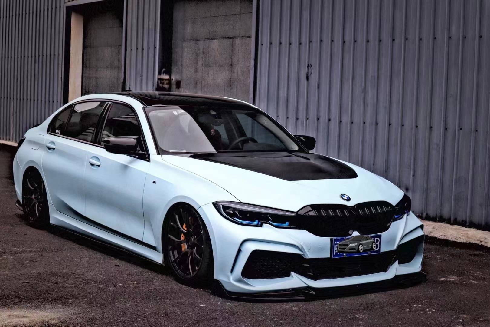 李洋分享宝马新款3系改装airbft气动避震套件低趴效果