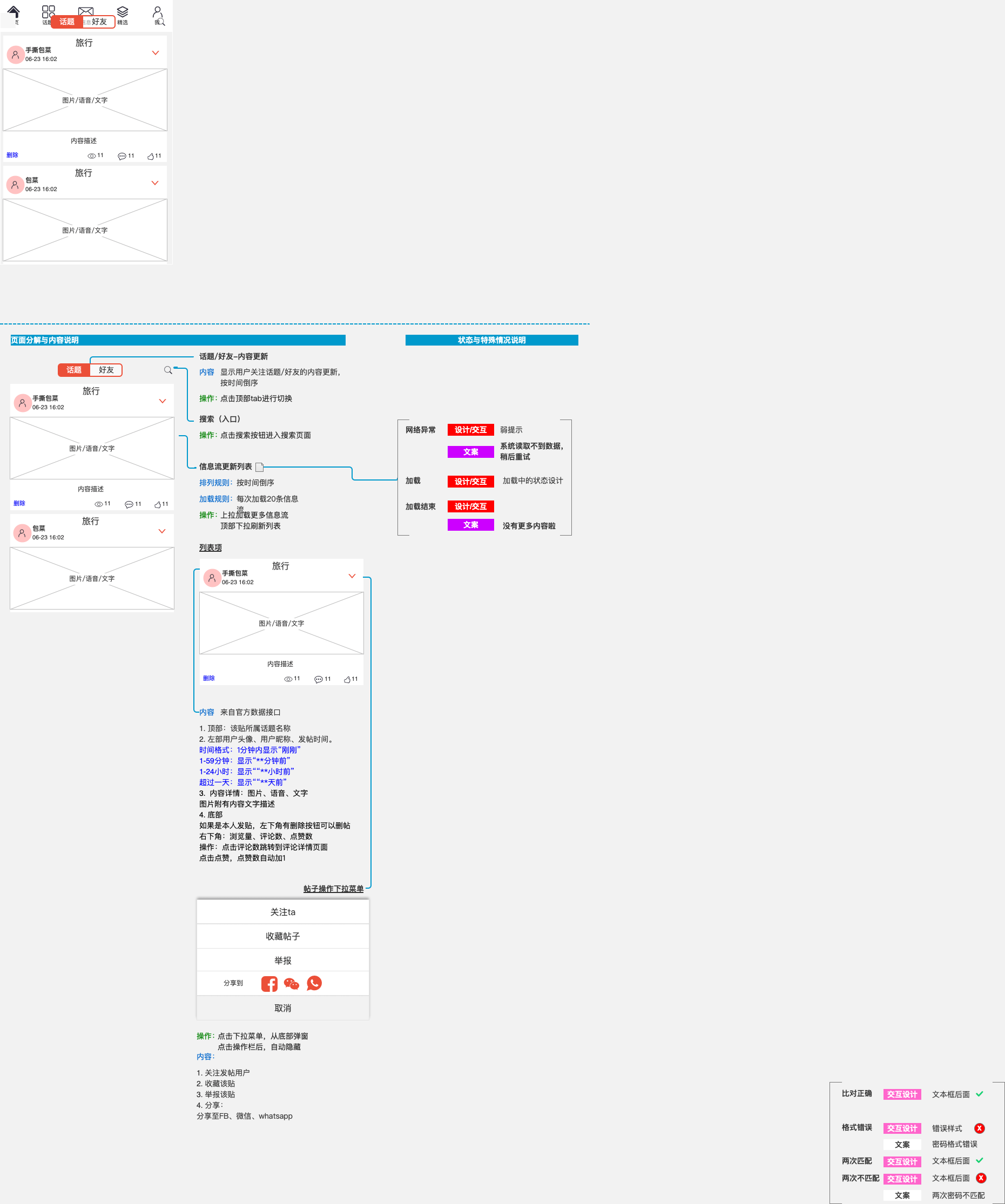 社区产品axure rp原型