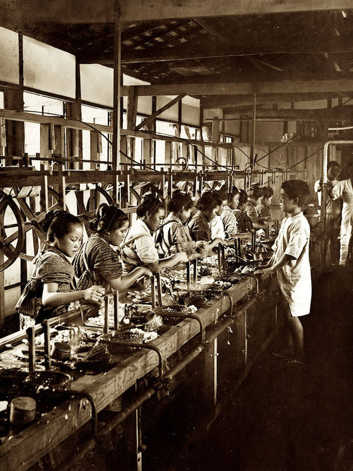 历史老照片1908年的日本