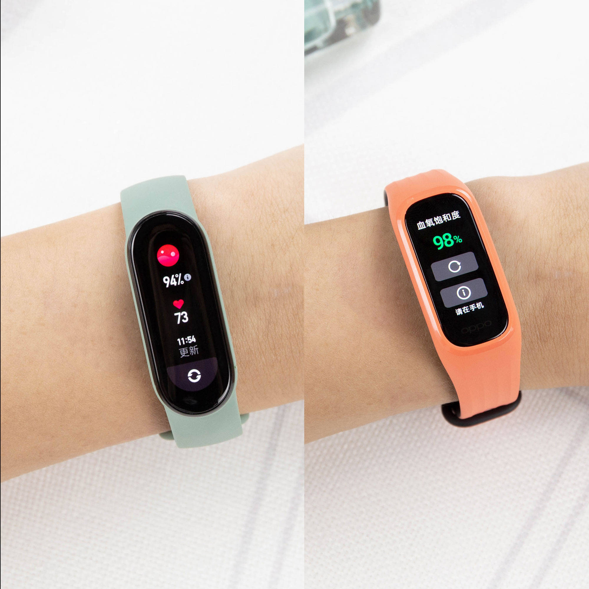 小米手环6对比oppo手环活力版颜值功能谁更高