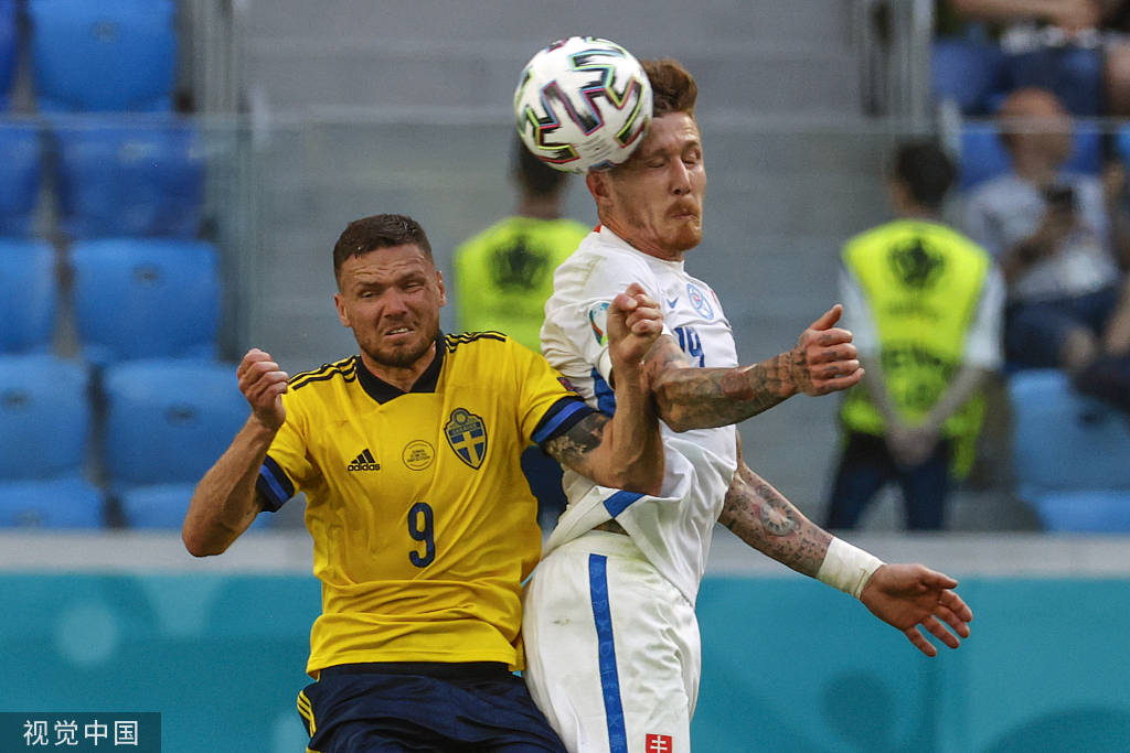 欧洲杯-双方攻击线哑火 瑞典半场0-0斯洛伐克_西克