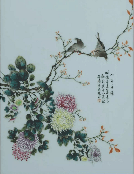 毕伯涛瓷板画真品图片