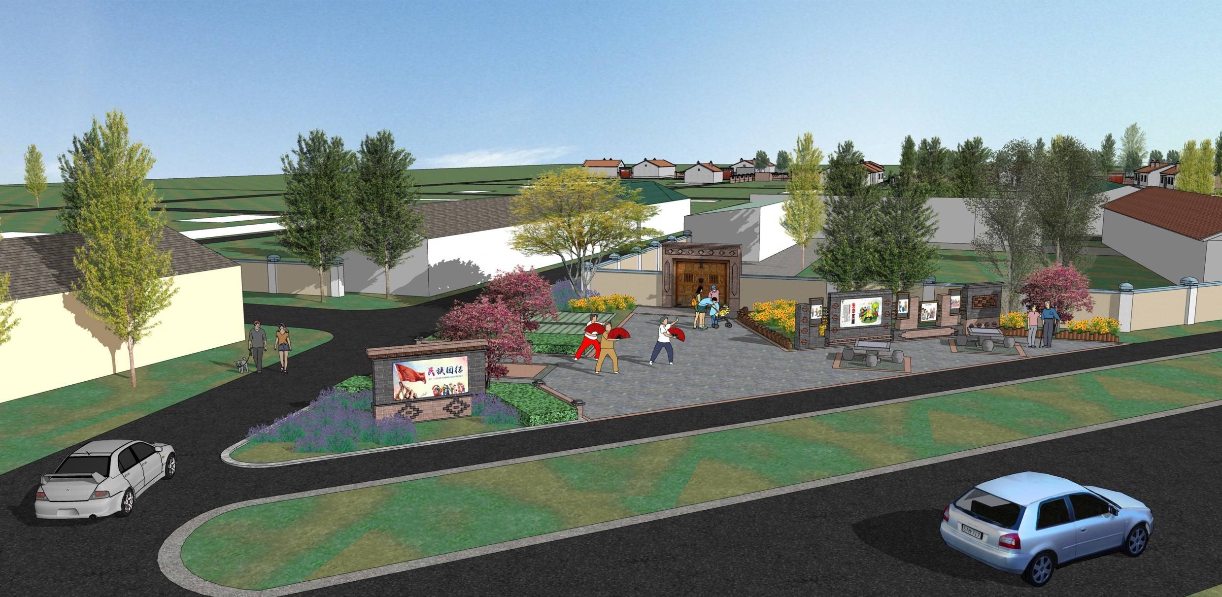 八卦城特克斯美丽乡村提升人居环境