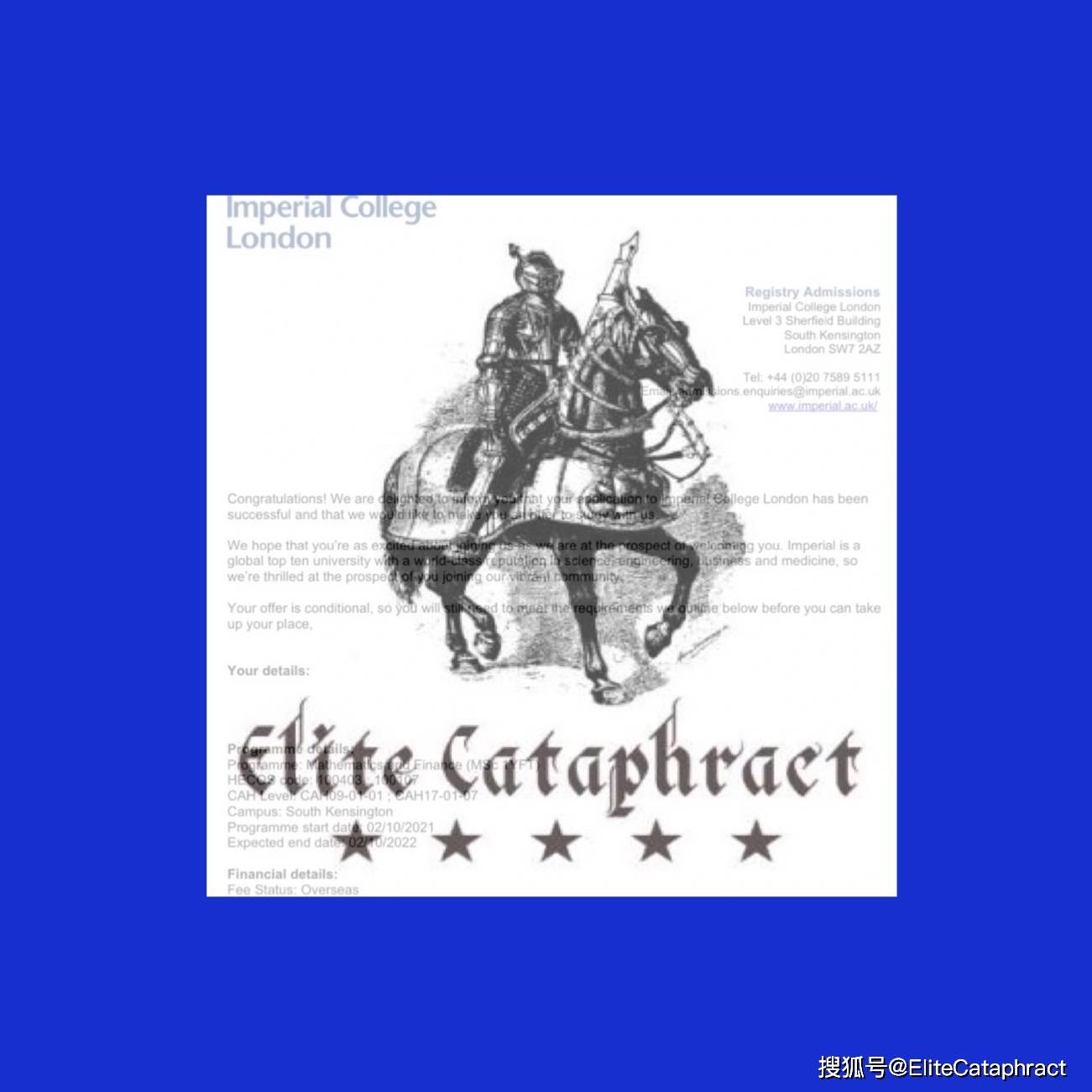 Elite cataphract and