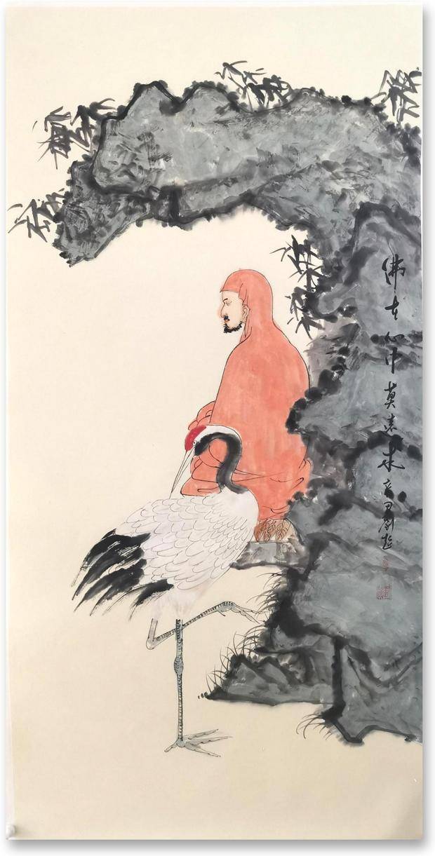 青年画家刘超古意人物意悠境美笔精墨妙