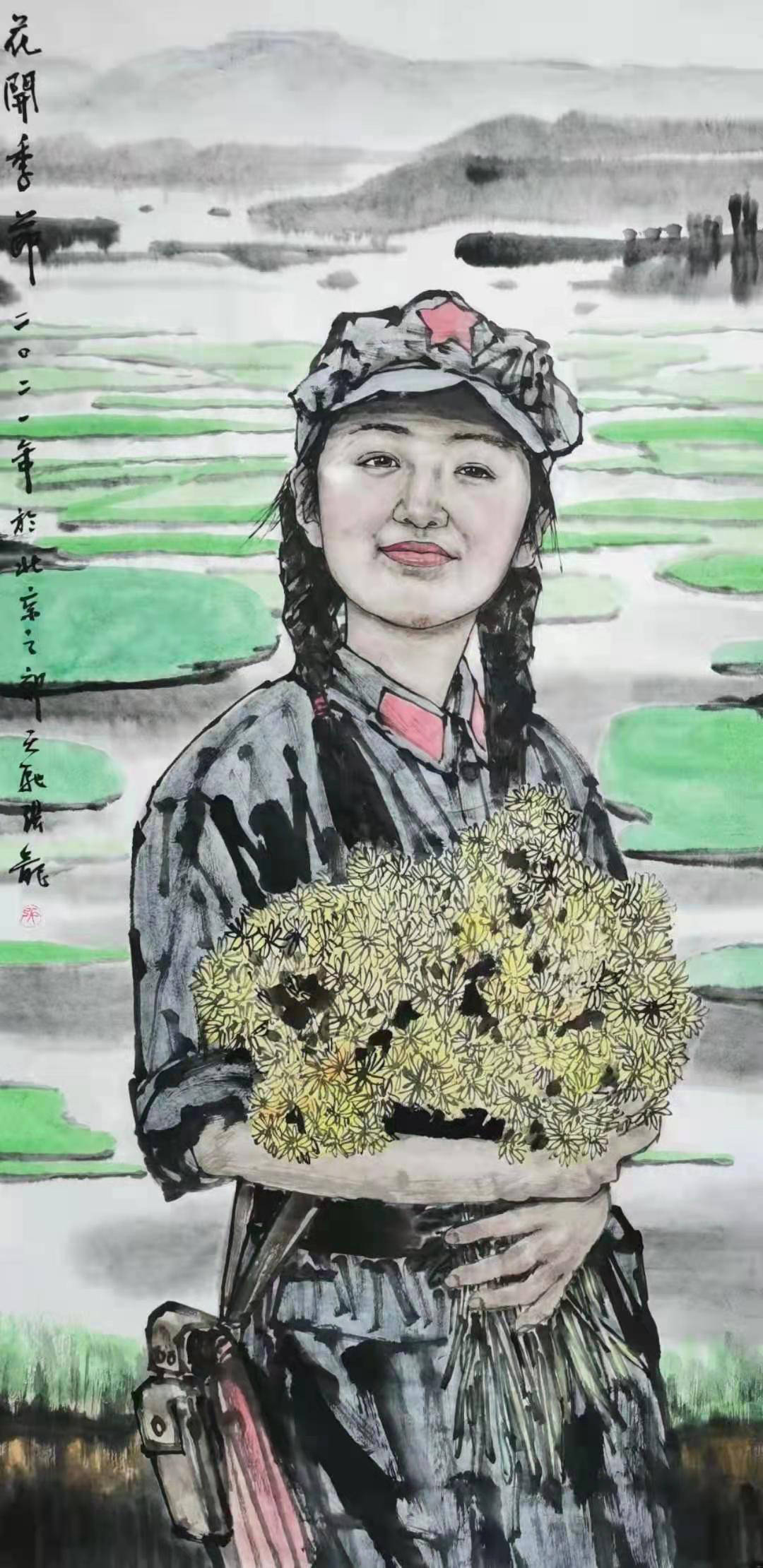 画家张龙国画作品被中国国家博物馆收藏