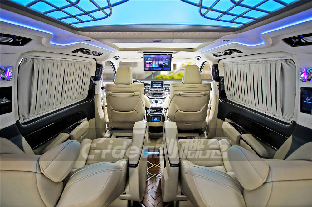 深圳奔驰v260商务车内饰改装案例开这样的商务车更有面子