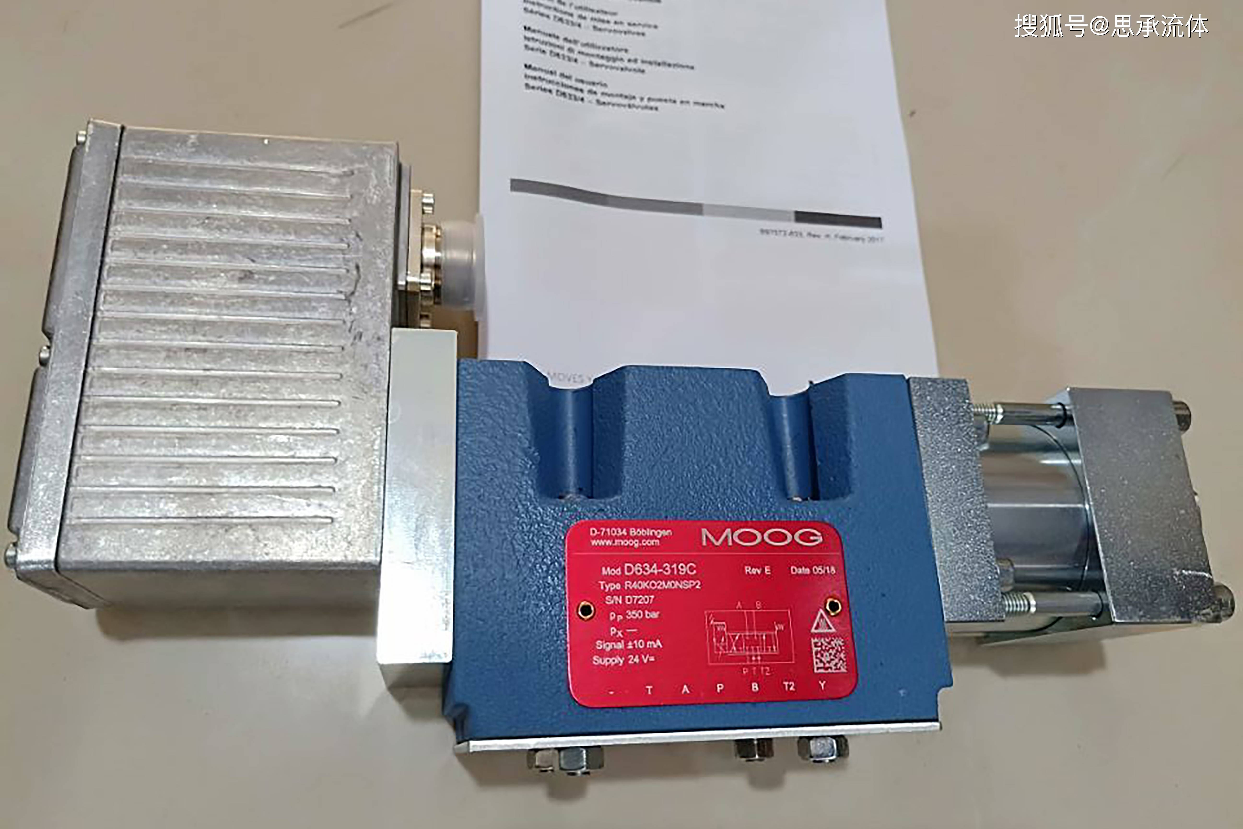 moog穆格伺服阀ddv634319c