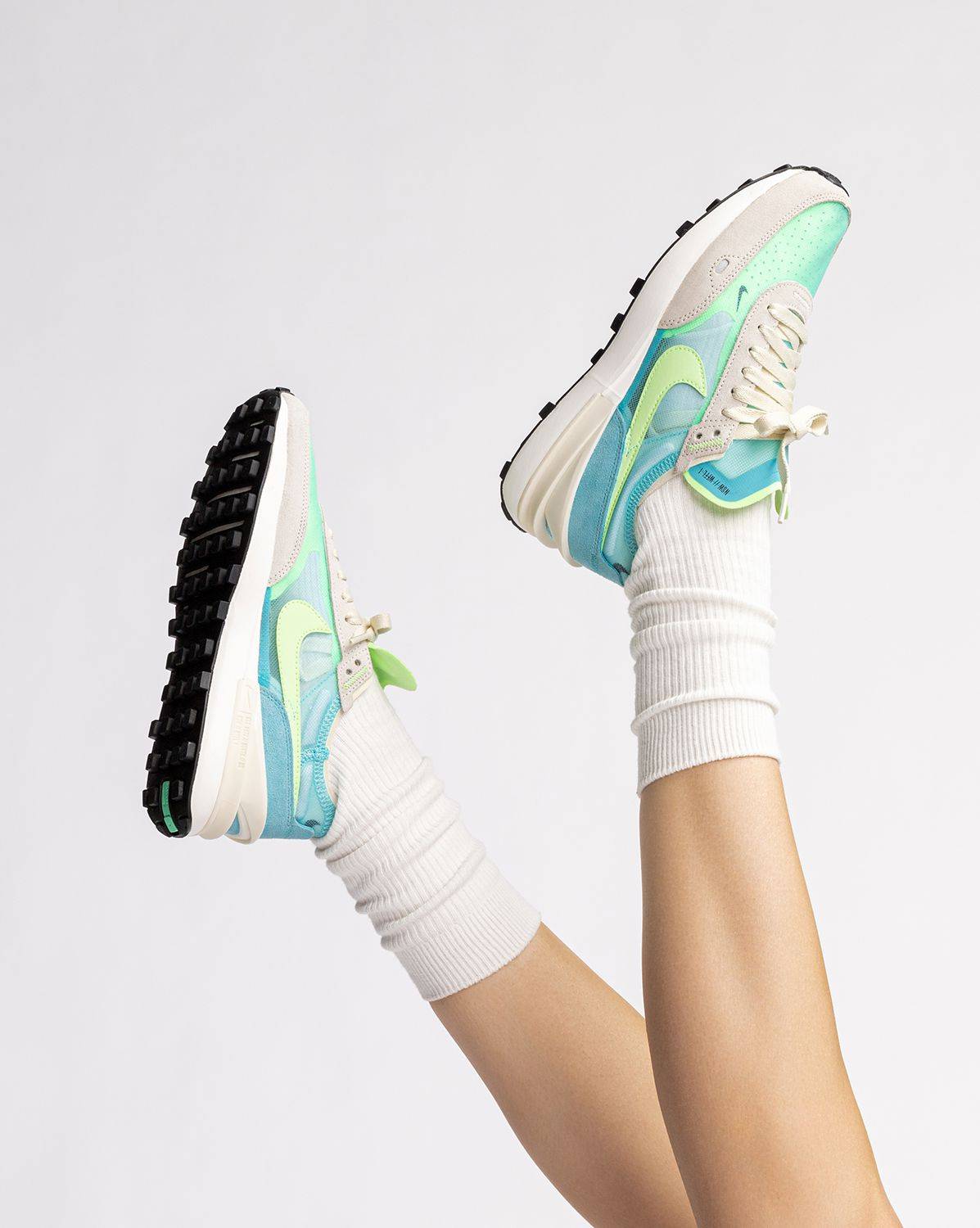 Wmns|耐克Nike Wmns Waffle One＂Scream Green＂华夫一代网纱运动慢跑鞋 DC2533-401