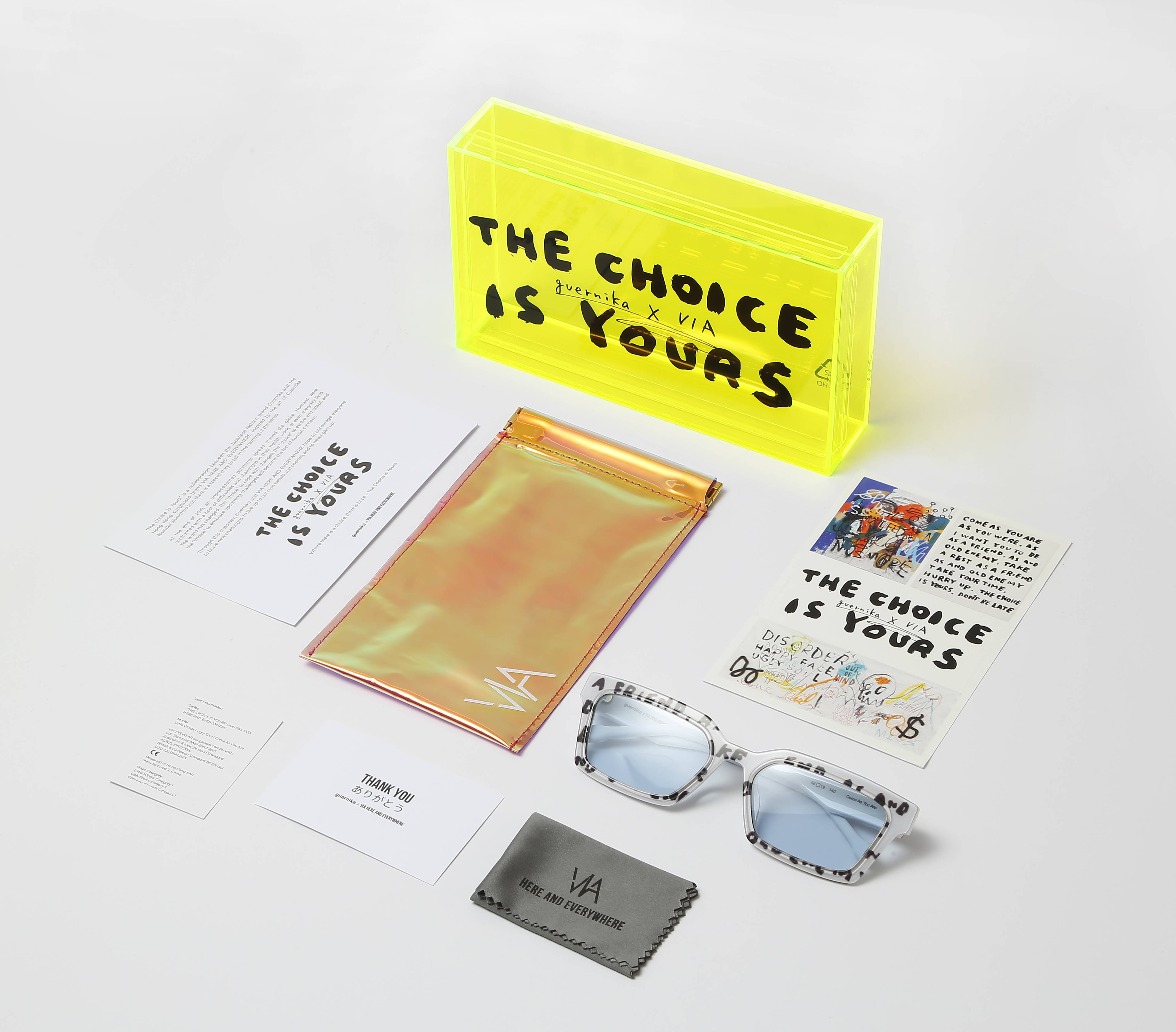品牌|VIA HERE AND EVERYWHERE x Guernika 香港设计师墨镜品牌和日本年轻艺术潮牌