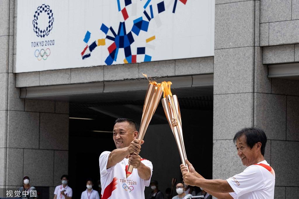 1/ 12 2021年7月23日,日本东京,2020东京奥运会,火炬传递7月23日,将