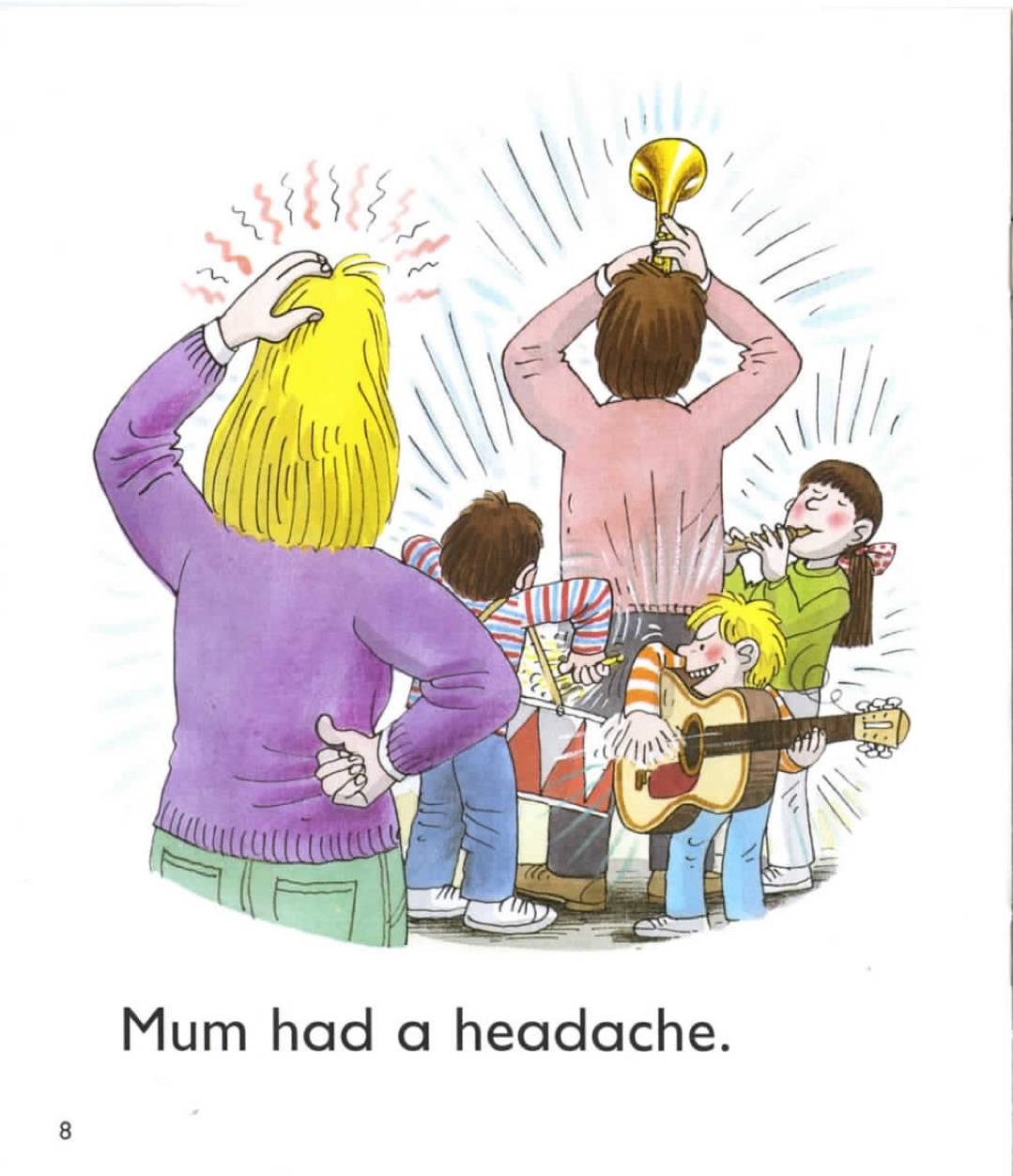 牛津树绘本阅读牛津树译文翻译小白妈妈英语启蒙125theheadache头疼