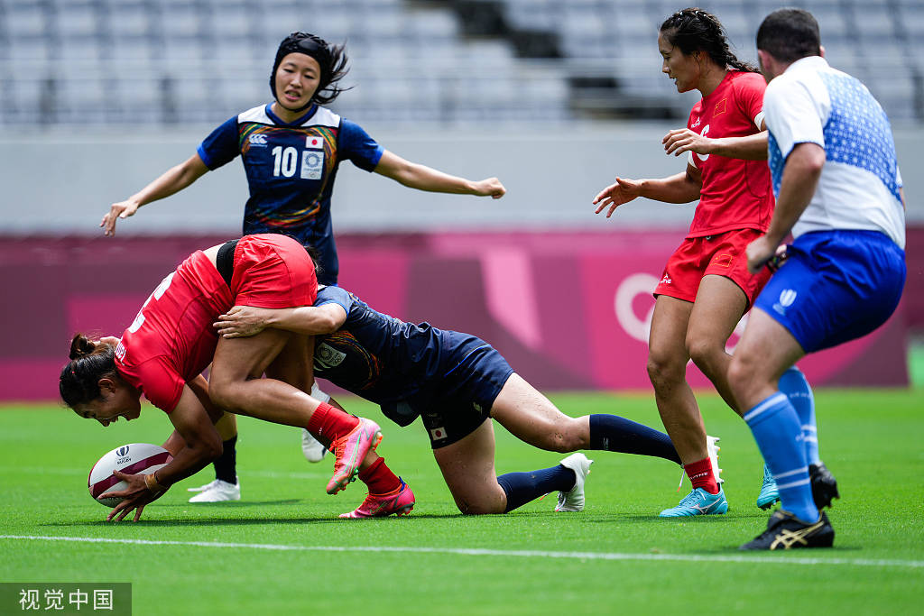 高清图中国女橄胜日本进八强场上厮杀人仰马翻