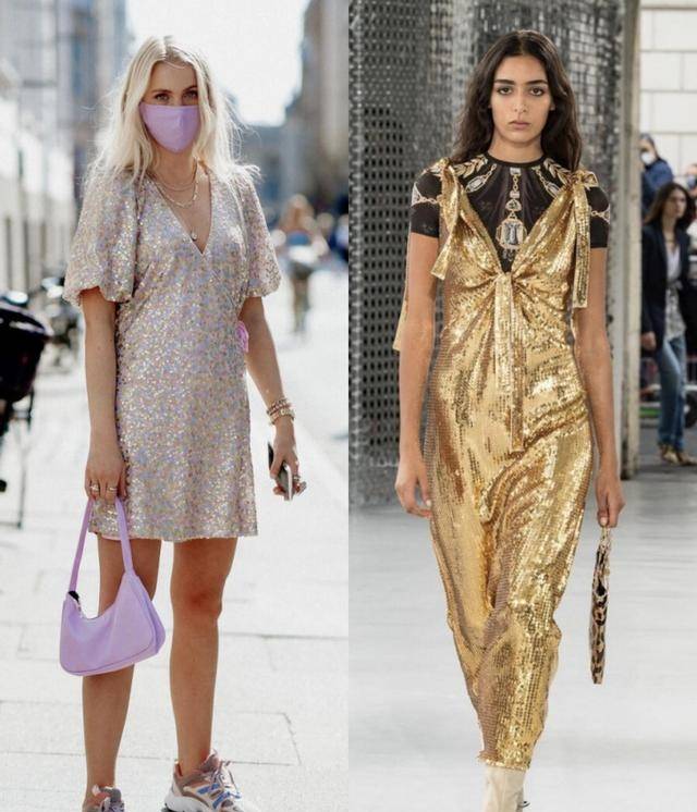 亮片|基础的服装可以扔了,今年超流行亮片元素,私底下也要闪闪亮亮