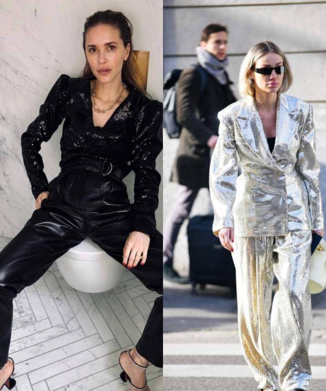 亮片|基础的服装可以扔了,今年超流行亮片元素,私底下也要闪闪亮亮