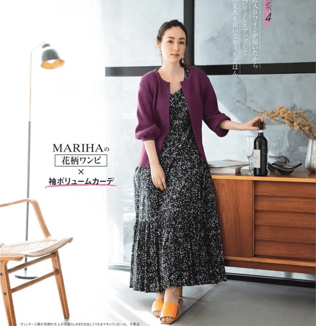 身材|连衣裙+开衫优雅又时髦,照着穿超显年轻