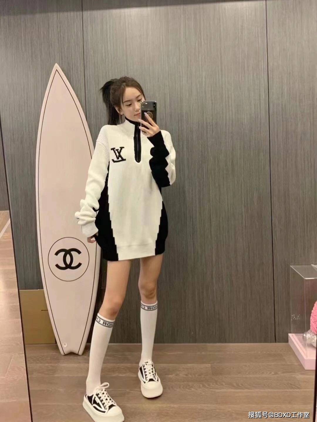 男女|LV黑白高领毛衣-毛衣是秋冬的入场劵