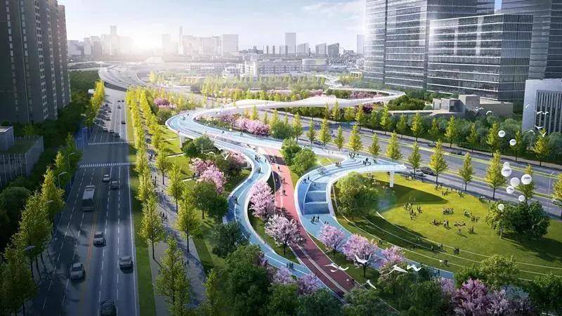 晶泓LED光电玻璃闪耀成都高线公园