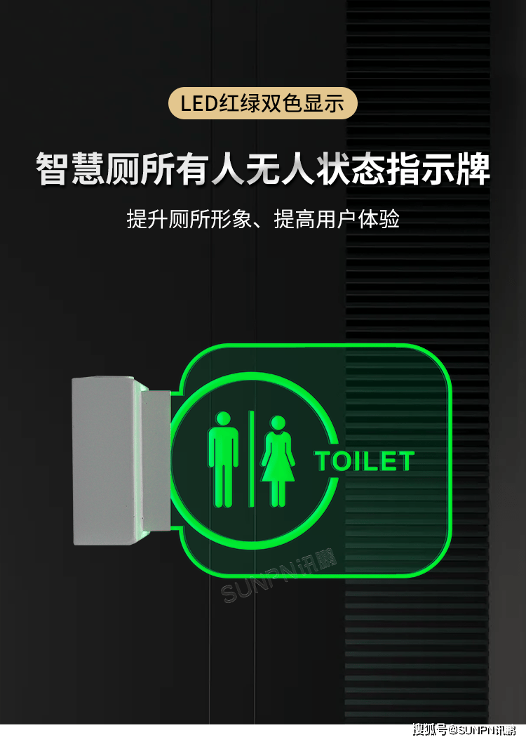 厕所有人无人状态显示屏