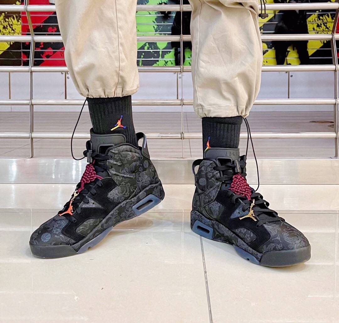 Jumpman|Air Jordan 6 WMNS Singles Day 乔丹光棍节黑丝绸刺绣篮球鞋
