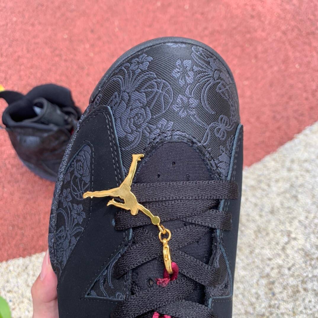 Jumpman|Air Jordan 6 WMNS Singles Day 乔丹光棍节黑丝绸刺绣篮球鞋