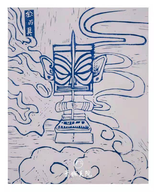 成都首创画室暑假班,三星堆艺术旅行,版画制作