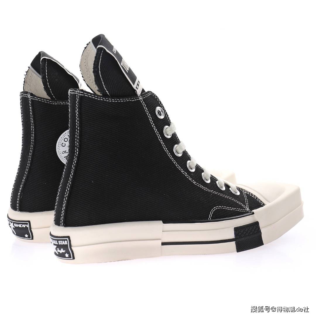 rickowens联名converse匡威异型方头帆布鞋
