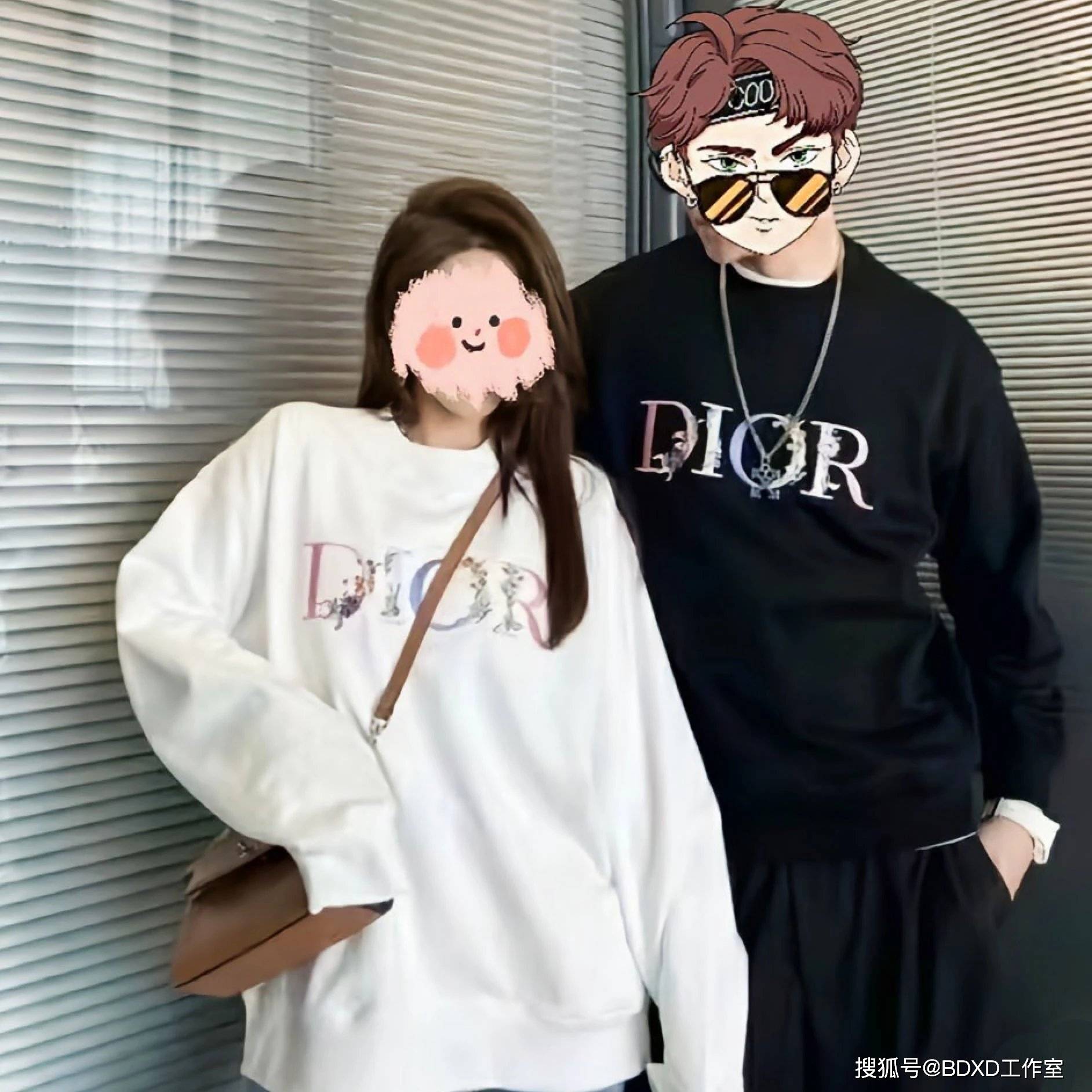 男女|Dior 21SS 花卉Logo刺绣圆领卫衣