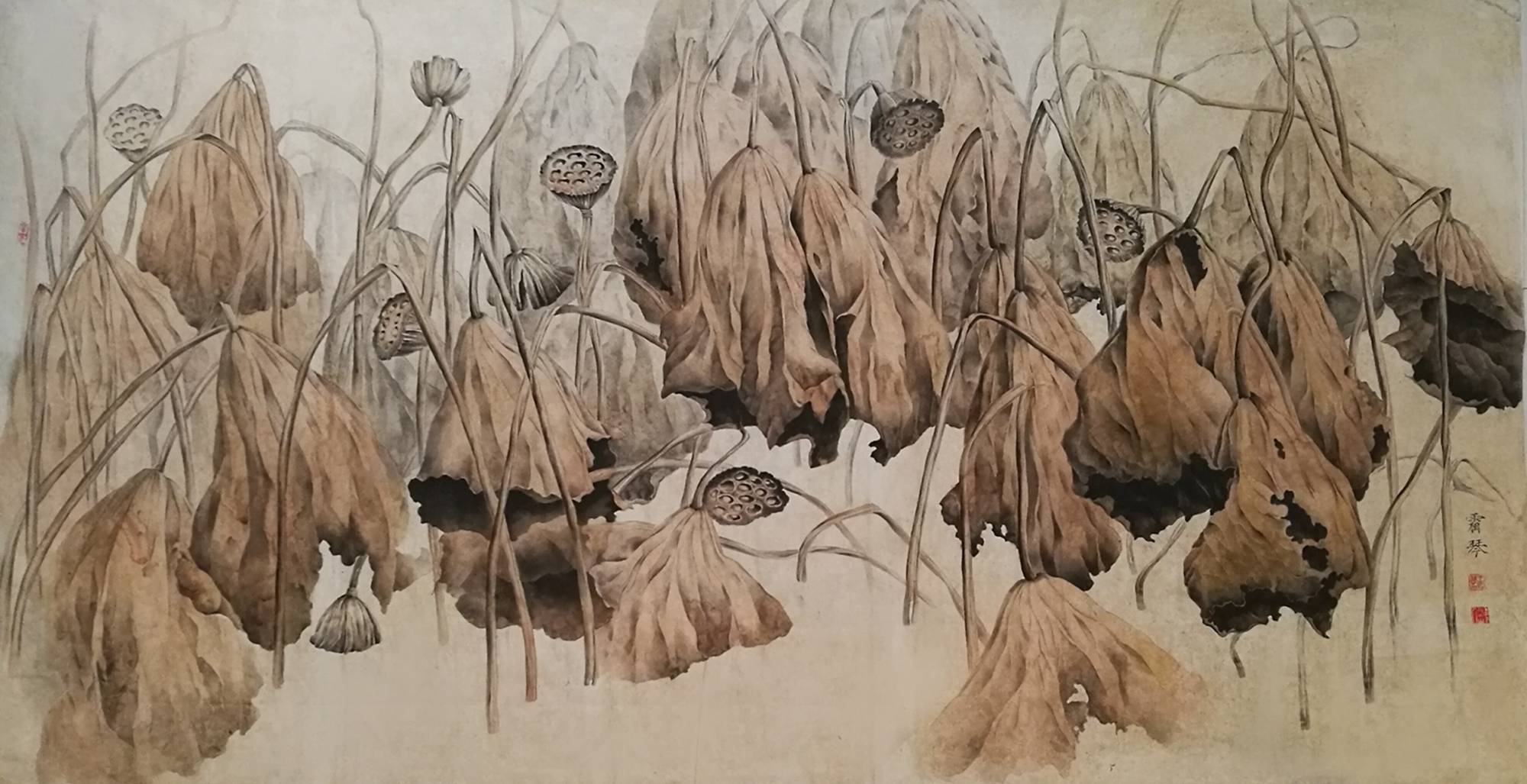 王霜琴工笔花鸟作品选