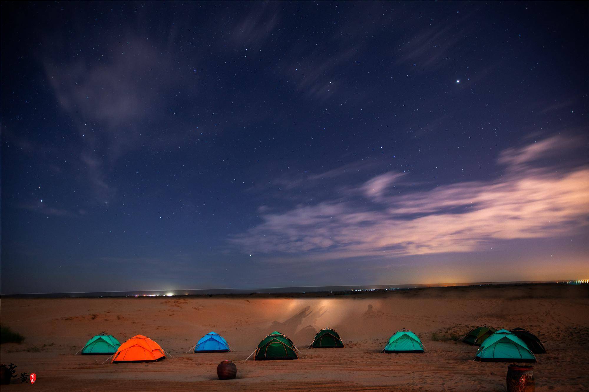 敦煌秘境观星团鸣沙山沙漠腹地看星星的圣地