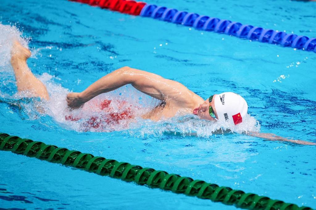 第十四届全运会男子200米自由泳半决赛:汪顺出战