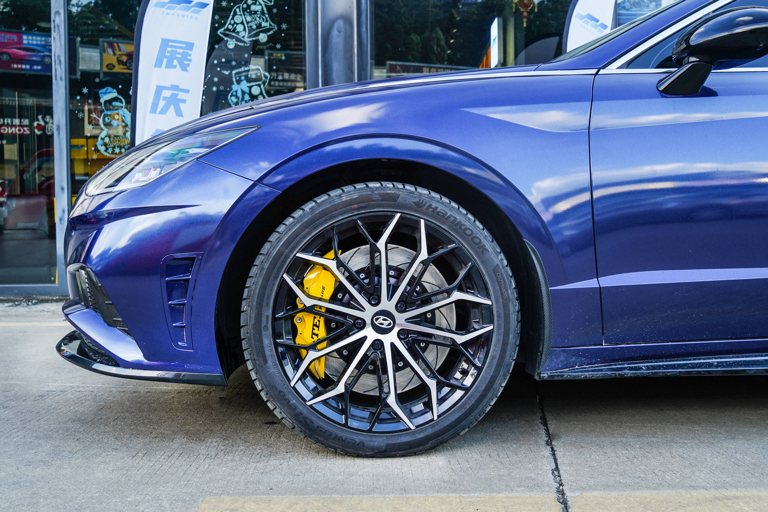 改装案例 | 十代索纳塔改装tei racing p60es刹车卡钳套件&后加大碟