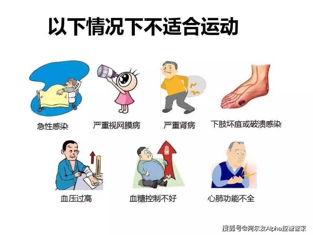 严重|当糖友有以下情况时，不宜运动