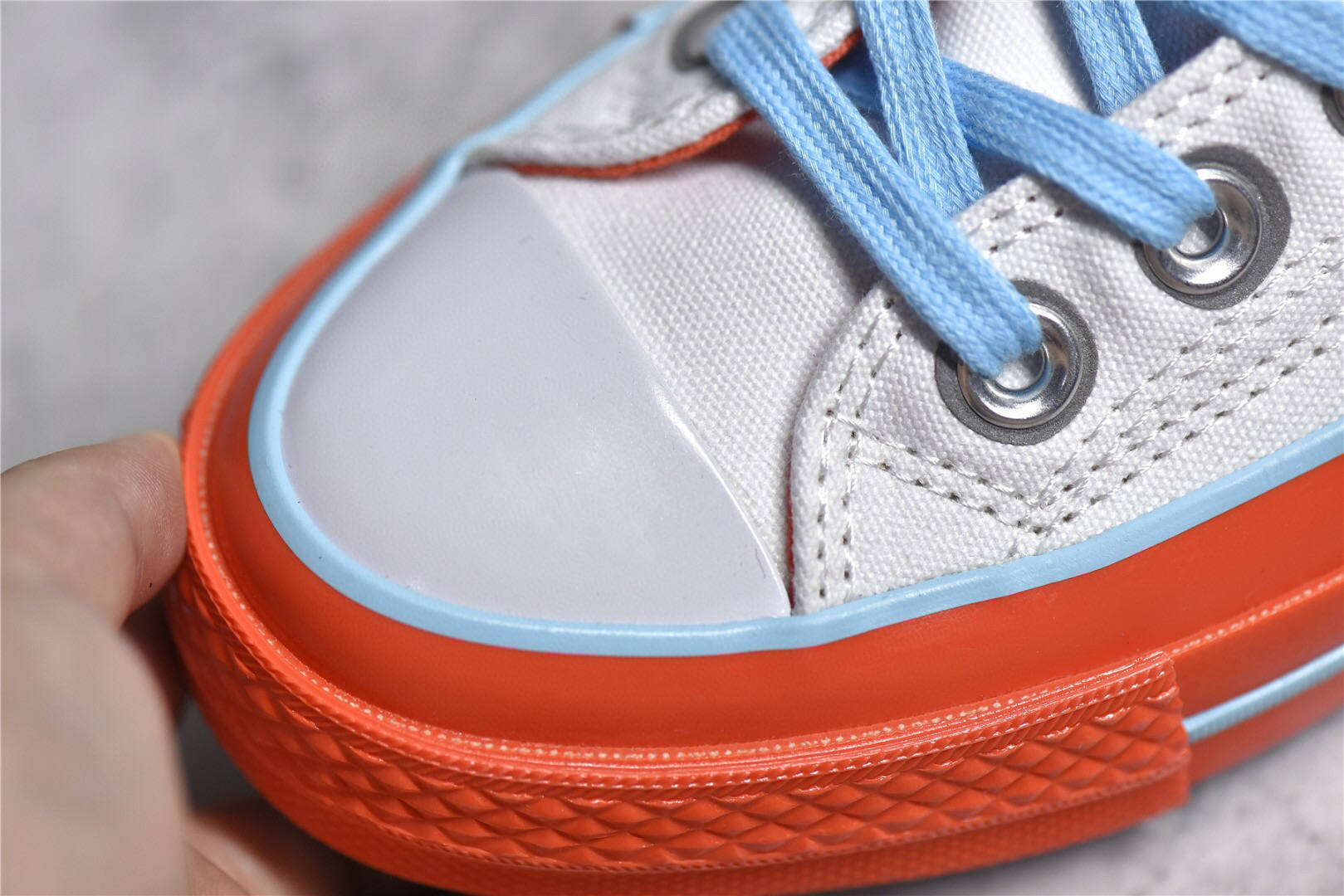 天蓝色 匡威游戏主题 Converse Chuck Taylor All Star 1970s 白蓝砖红马赛克帆布鞋