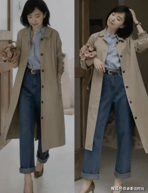 显高 这两种单品，是中年女人穿搭的佳选，显高又时尚