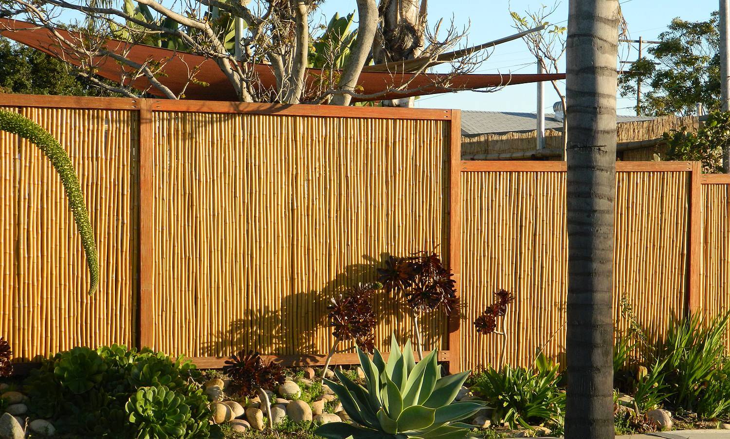 别墅竹子围墙效果图图片