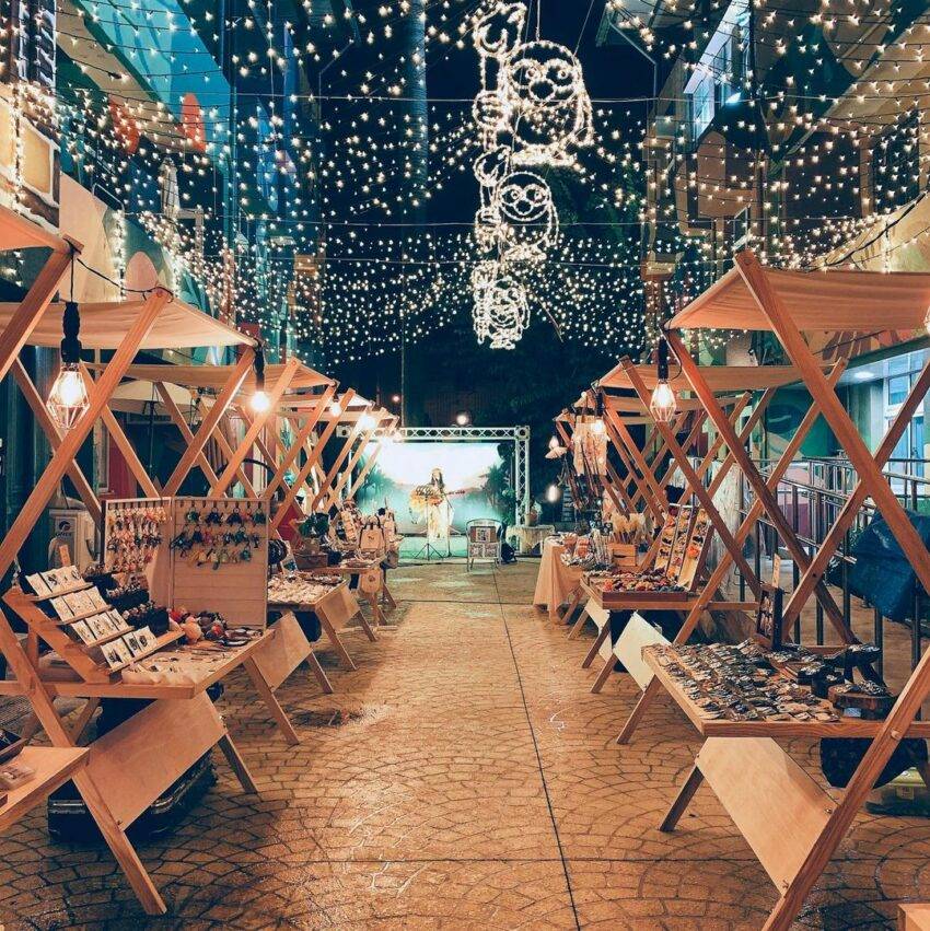 屏东职人町网罗特色店家表演文创市集超好拍欧式彩绘墙