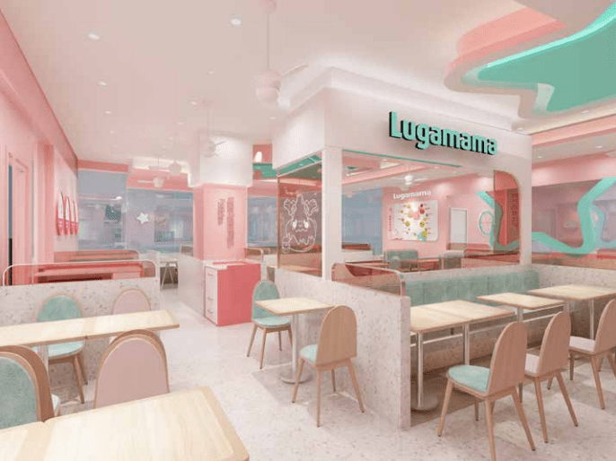 设计餐饮设计之比萨连锁卢家妈妈，13张图告诉你为何它符合1-2线城市消费者