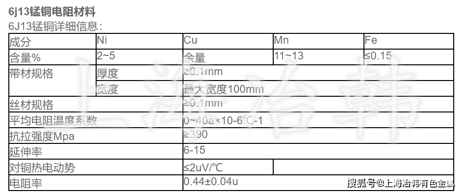 6j13锰铜电阻材料铜合金丝 服务