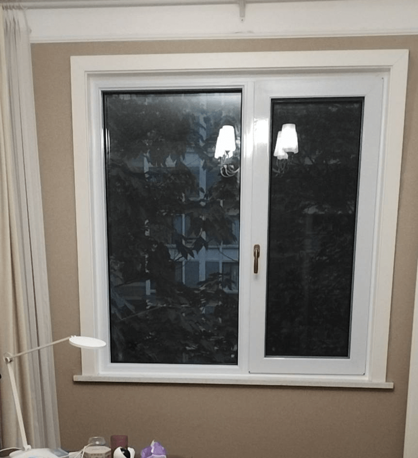 奥体花城塑钢推拉窗拆旧换新断桥铝平开门窗前后效果对比