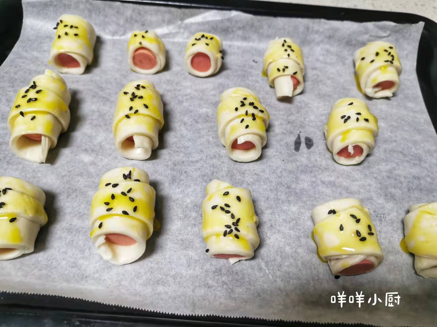 面的|无需揉面的迷你可颂,酥脆鲜香,看过的都会做了,喜欢的看过来