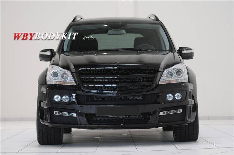 老款奔驰gl级x164改装巴博斯brabus宽体大包围前杠后杠轮眉中网
