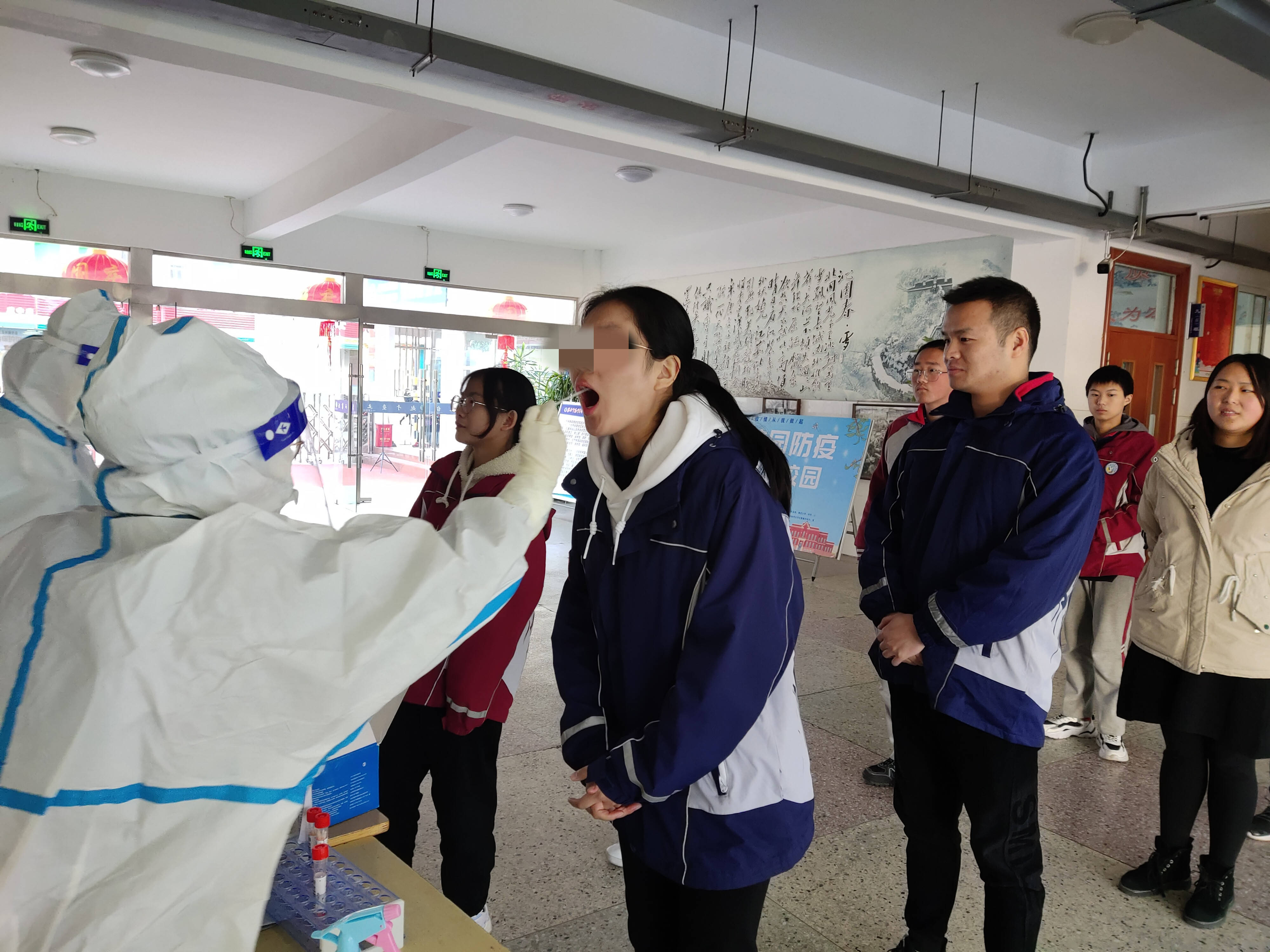 进行|淮安市翔宇中学圆满完成全员核酸检测工作