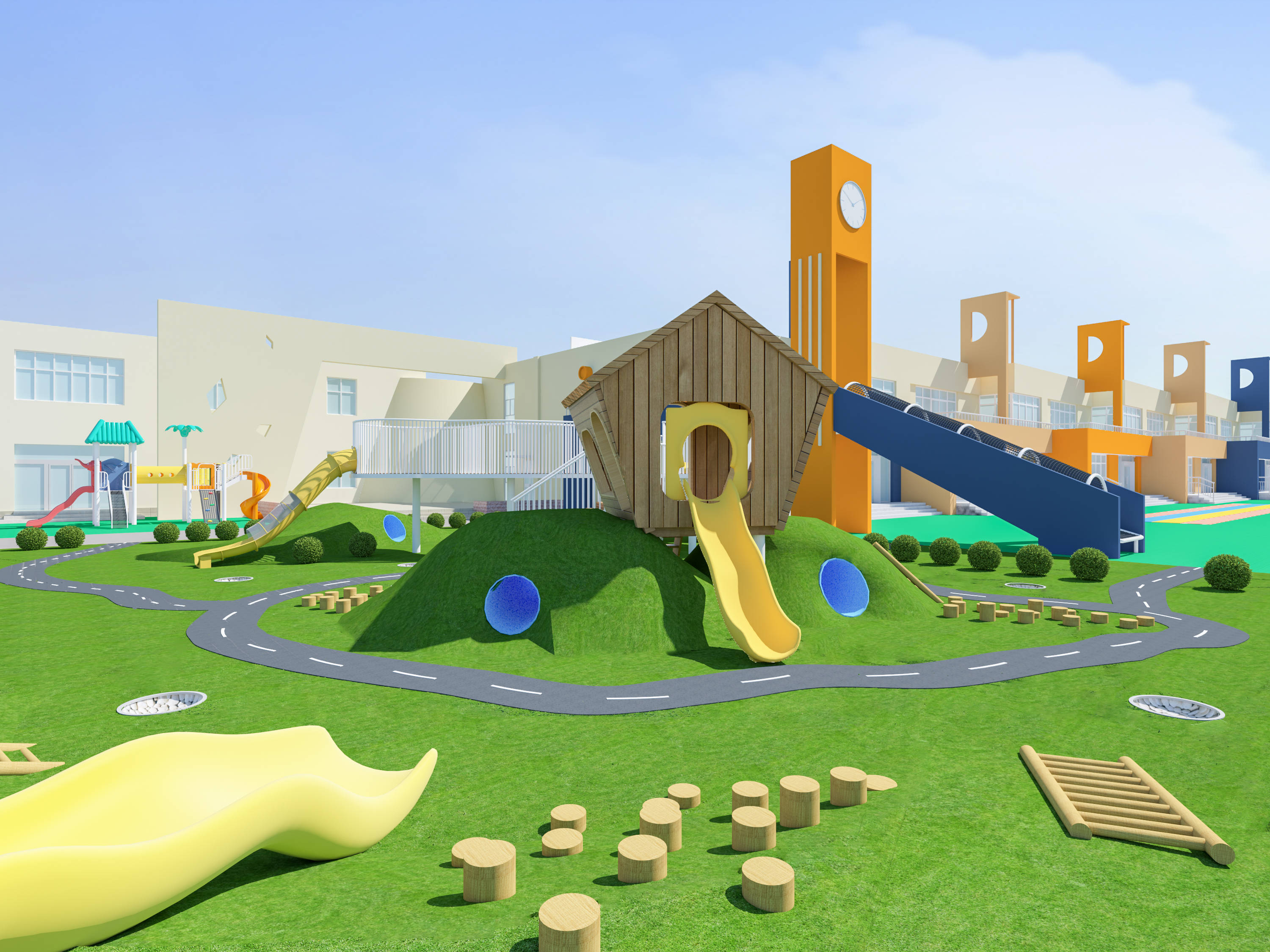 幼儿园户外环境设计微地形设计