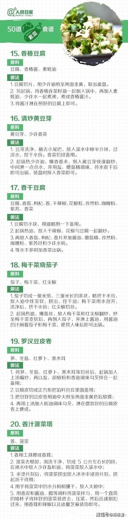 体重|【50道素菜食谱解腻又甩肉】每天大鱼大肉，是不是有些腻了？且不利于身体健康