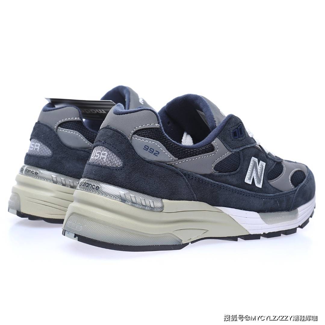 nb新百伦newbalancemadeinusa复古运动百搭老爹跑步鞋海军蓝灰银m992