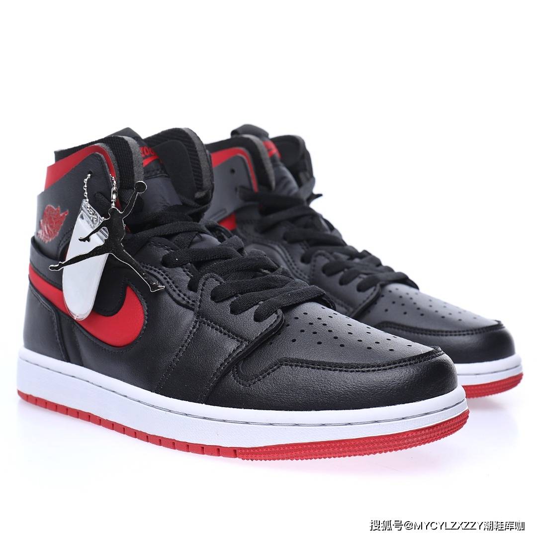 Wmns 耐克Nike Wmns Air Jordan 1 Zoom CMFT&quot;Bred&quot;AJ1乔丹中帮黑红公牛