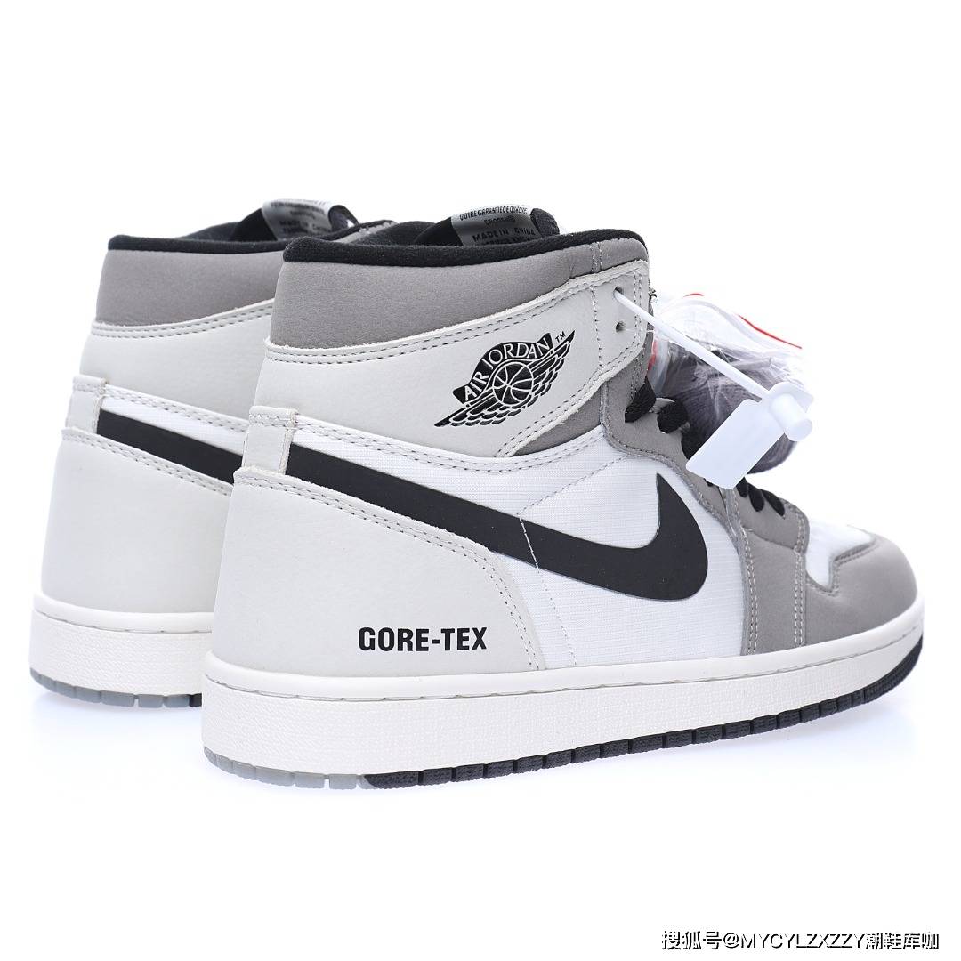 防水 耐克Nike Air Jordan 1 Retro High AJ乔丹1代高帮白灰紫防水3M反光DB2889-100